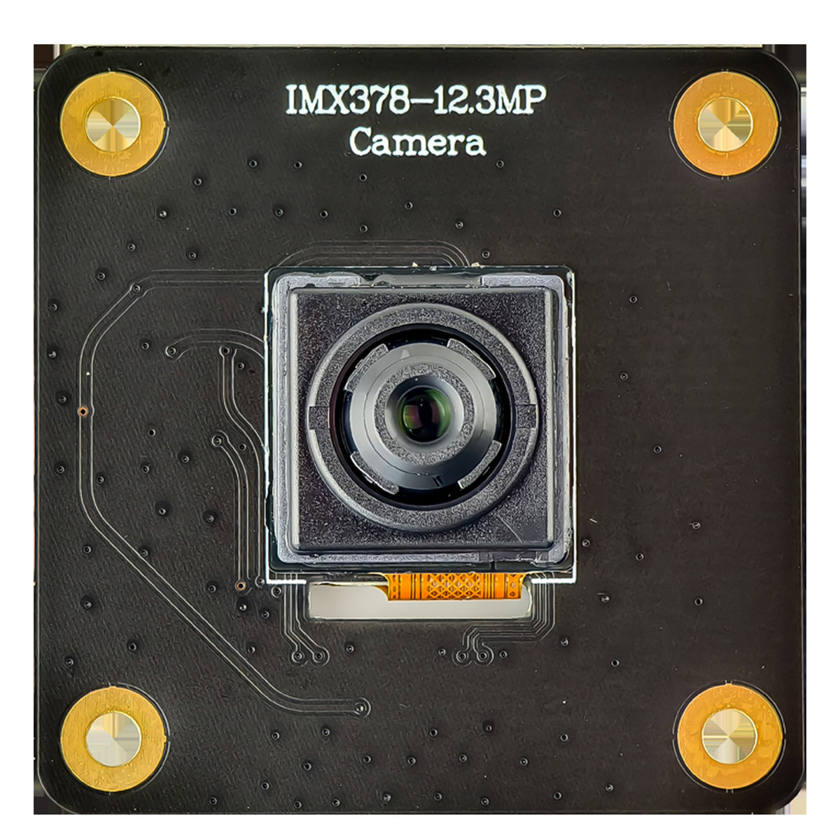 Front view of IMX378 camera board with small lens