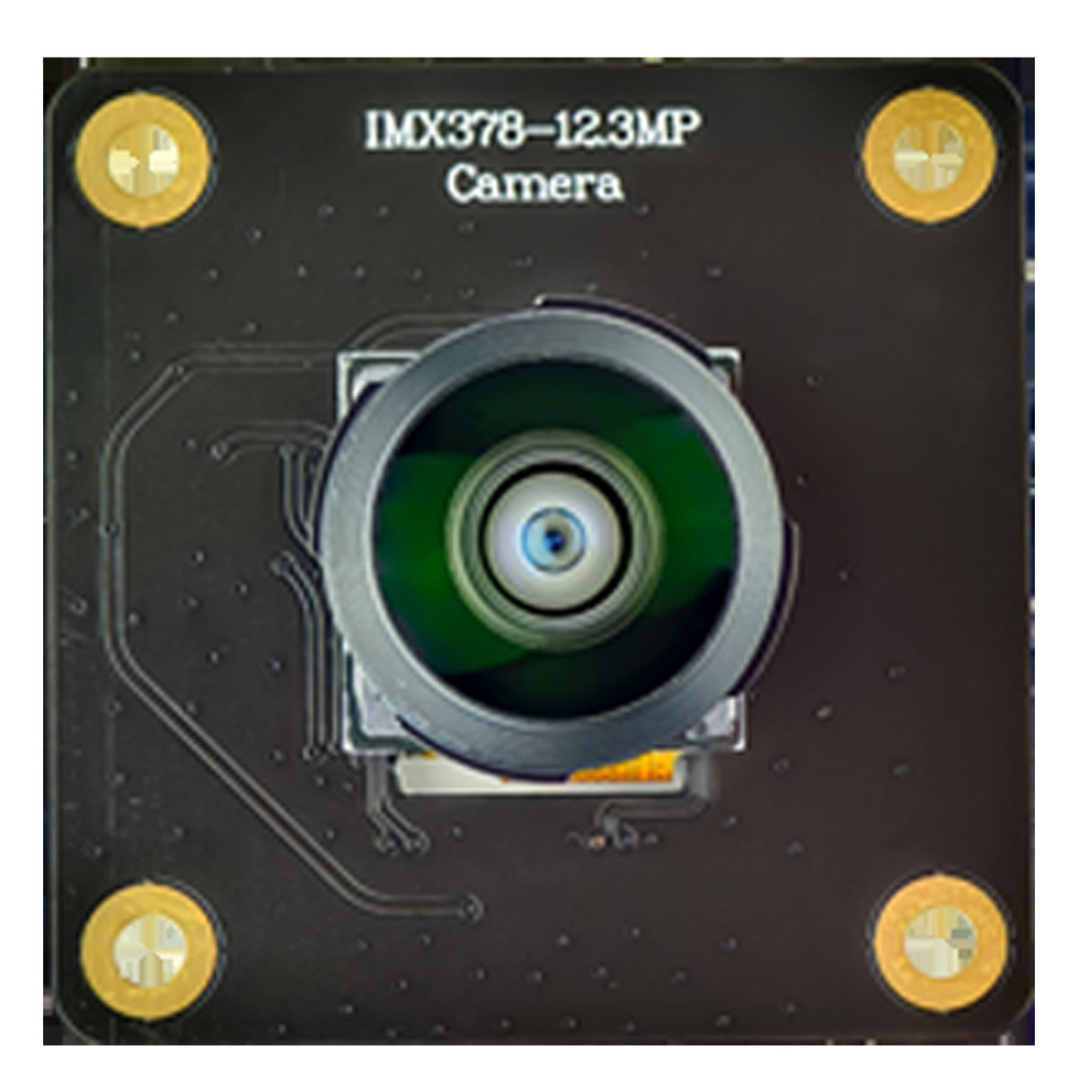 Front view of IMX378 camera board with wide lens