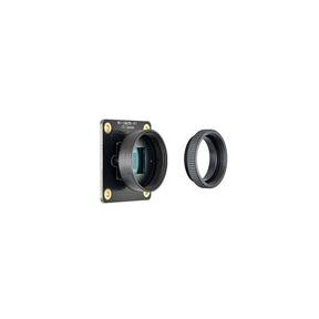 IMX296 camera module without lens, shown with a separate threaded adapter ring