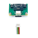 Close view of OV5695 camera board USB port and cable connector