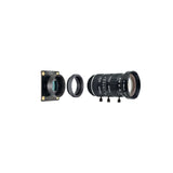 IMX296 module with adapter ring and 5–50 mm zoom lens