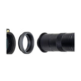 IMX296 module with adapter ring and microscope-style lens tube