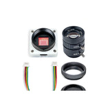 IMX577 camera body with separate 25 mm lens, adapter ring and cable
