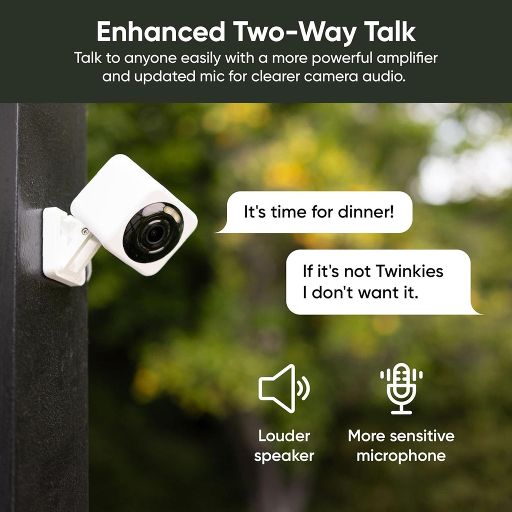 Wyze Cam v4 – two-way talk