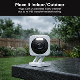 WYZE Cam v4 (Latest Model), 2.5K AI Security Camera, Indoor/Outdoor Cameras for Home Security, Baby Monitor & Pet Camera, Vibrant Color Night Vision, No Subscription Required